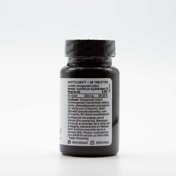 B12 sugtablett, Närokällan
