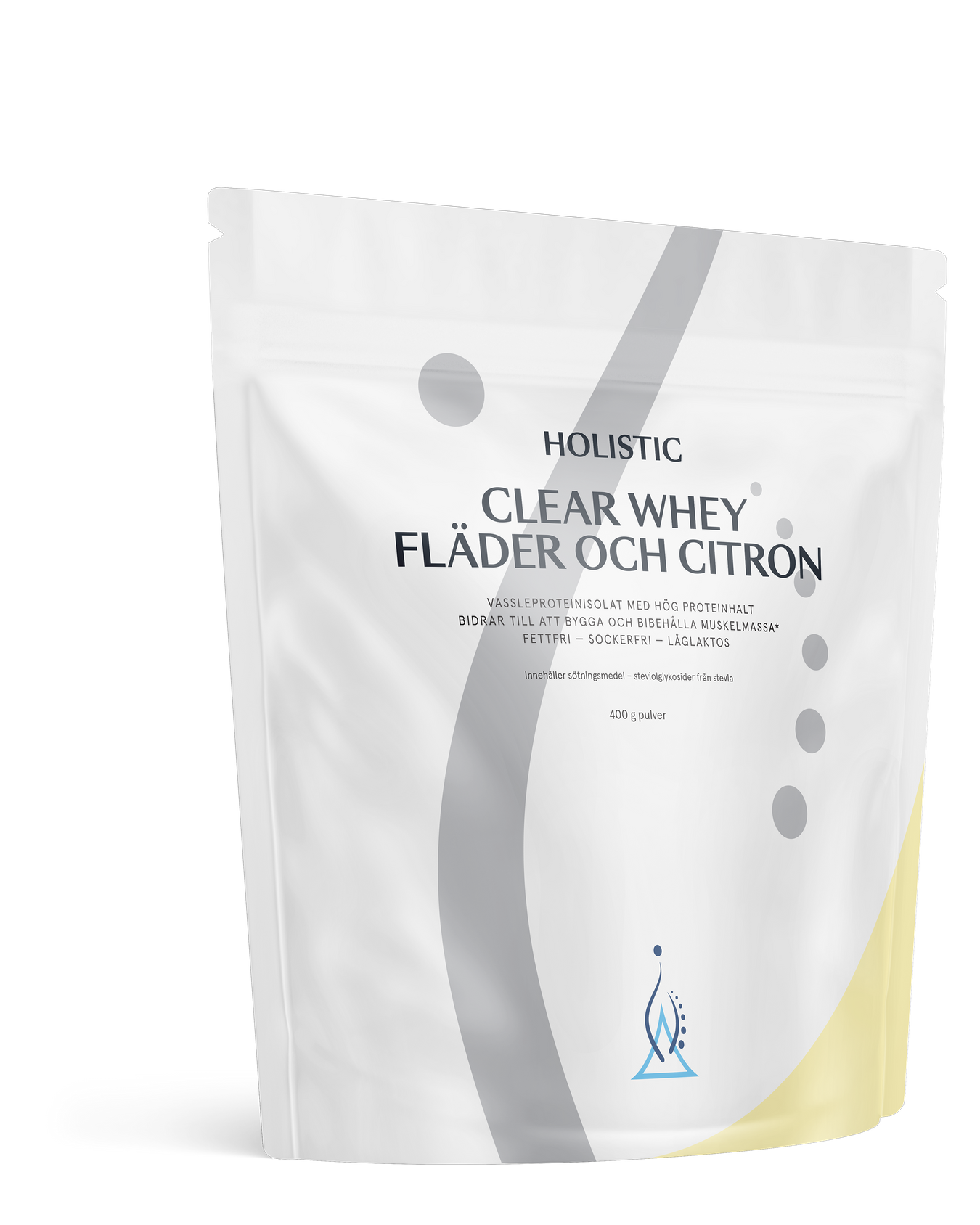 Clear Whey vassleproteinisolat fläder och citron, 400g, Holistic