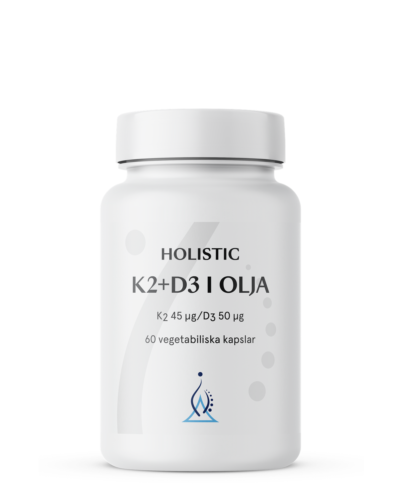 K2+D3 i olja, 60 kapslar, Holistic