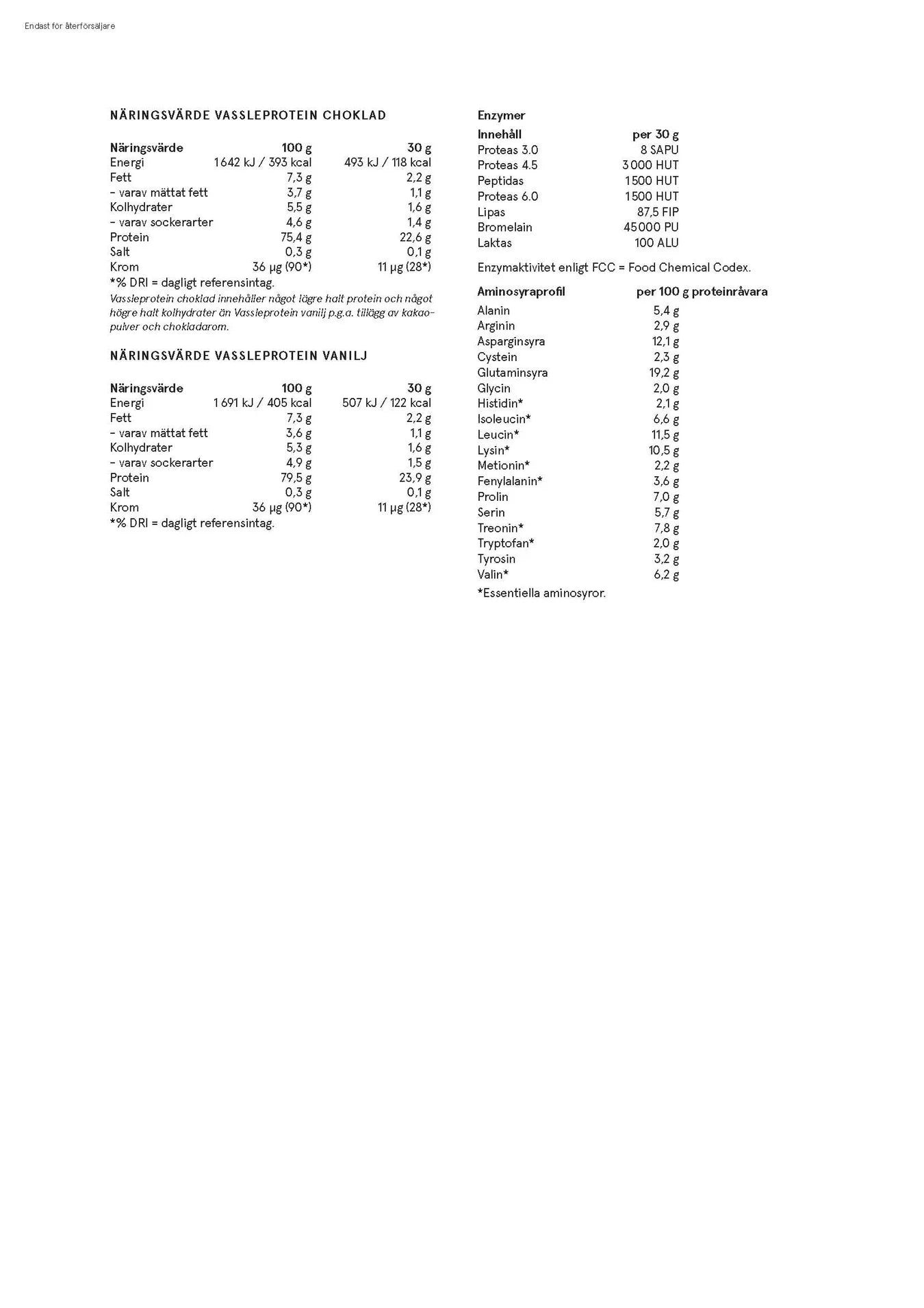 Vassleprotein choklad, 750 g, Holistic