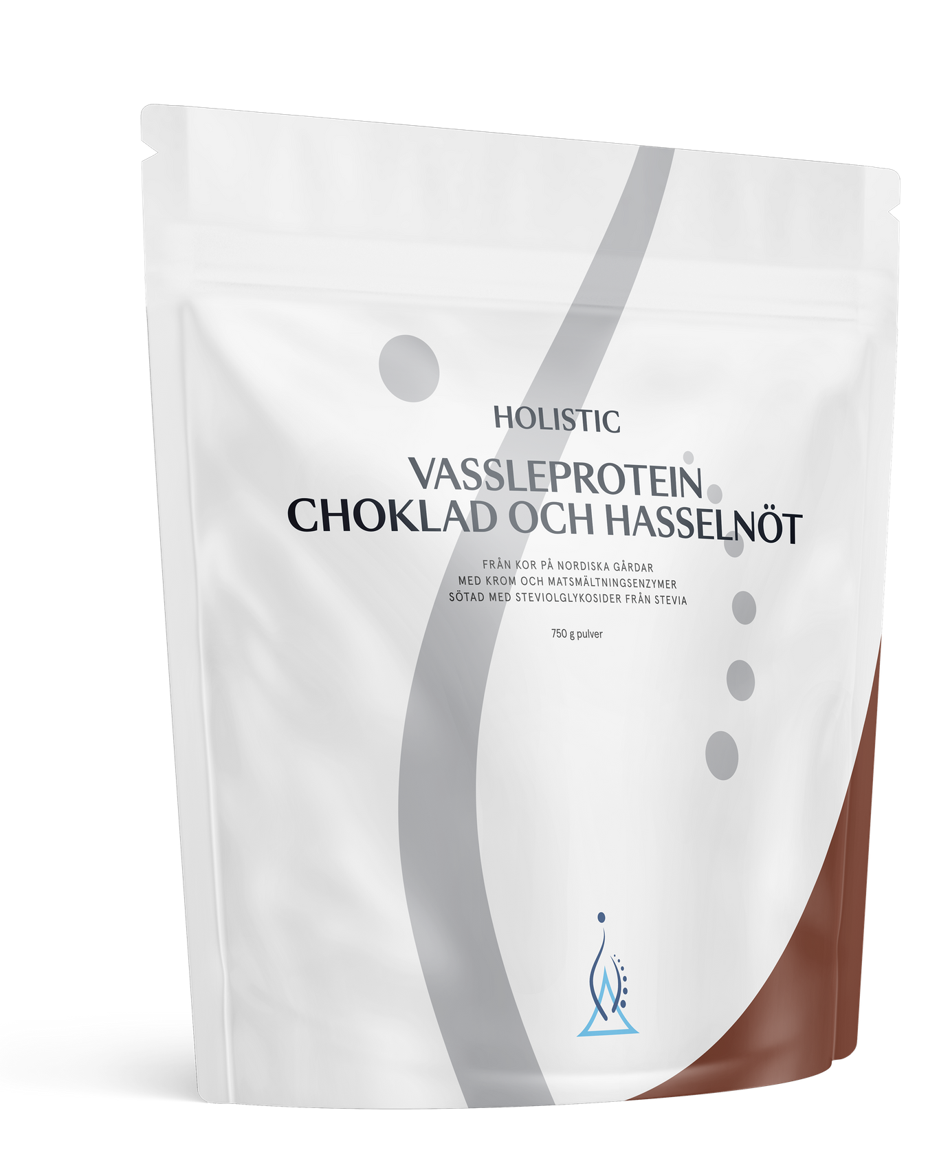 Vassleprotein choklad och hasselnöt, 750 g, Holistic
