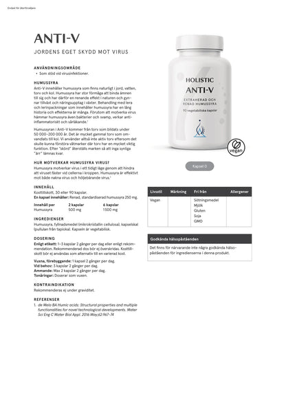 Holistic, Anti-V, 30 kapslar