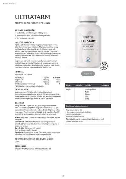 Holistic, Ultratarm, 90 kapslar