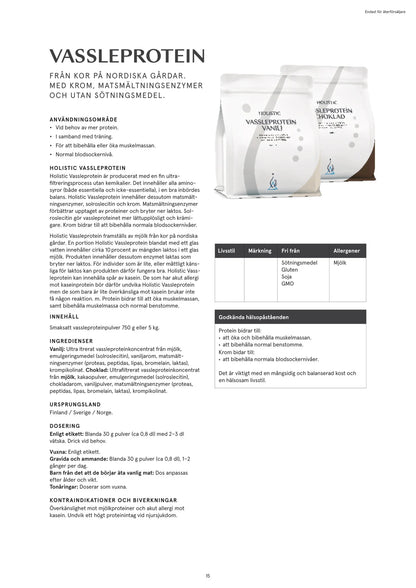 Holistic, Vassleprotein choklad, 5 kg