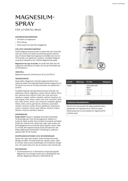 Holistic, Magnesiumspray, 100 ml