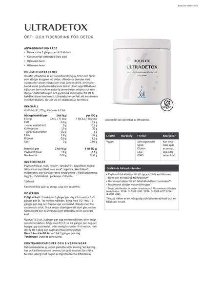 Holistic, Ultradetox, 270 g