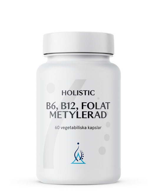 B6 B12 Folat metylerad, 60 kapslar, Holistic