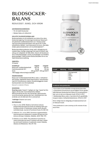 Holistic, Blodsockerbalans, 30 kapslar
