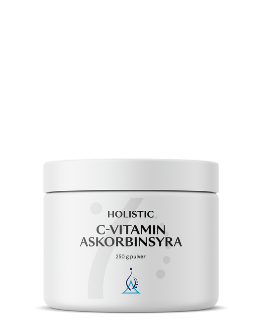 C-vitamin askorbinsyra, 250 g, Holistic