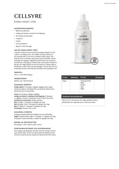 Holistic, Cellsyre, 60 ml