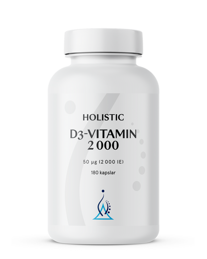 Holistic, D3-vitamin 2000, 180 kapslar