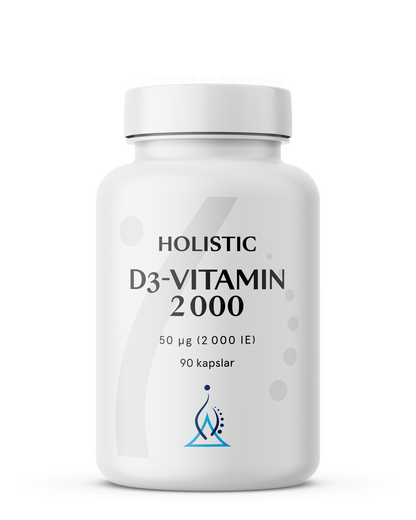 Holistic, D3-vitamin 2000, 90 kapslar