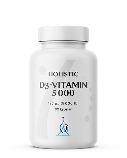Holistic, D3-vitamin 5000, 90 kapslar