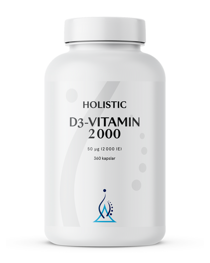 Holistic, D3-vitamin 2000, 360 kapslar