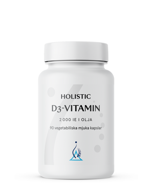 D3-vitamin i olja, 90 kapslar, Holistic