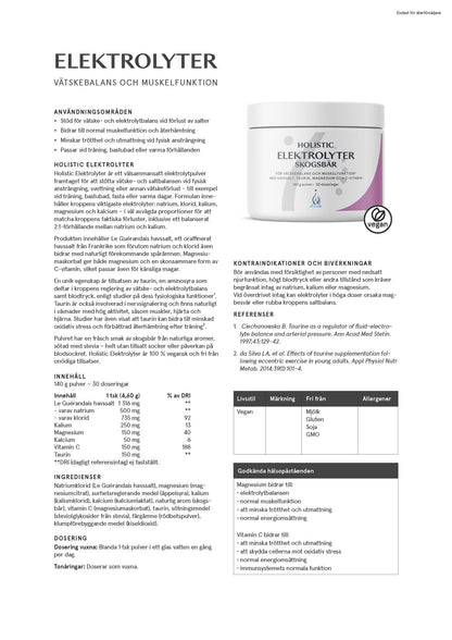 Holistic, Elektrolyter skogsbär, 140 g