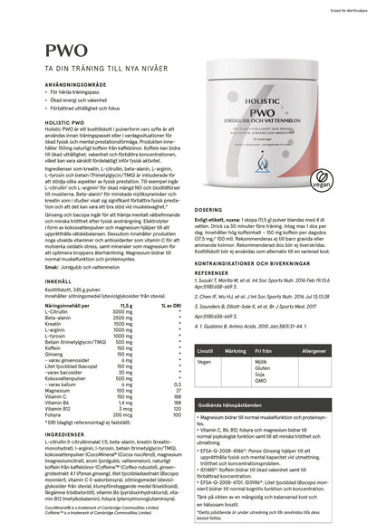 Holistic, PWO jordgubb och vattenmelon, 345 g
