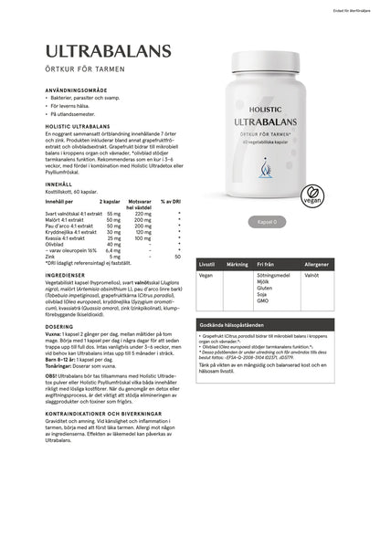 Holistic, Ultrabalans, 60 kapslar